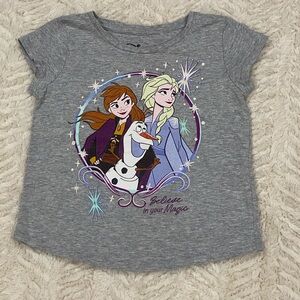 Frozen Gray Short Sleeve Tee for Kids